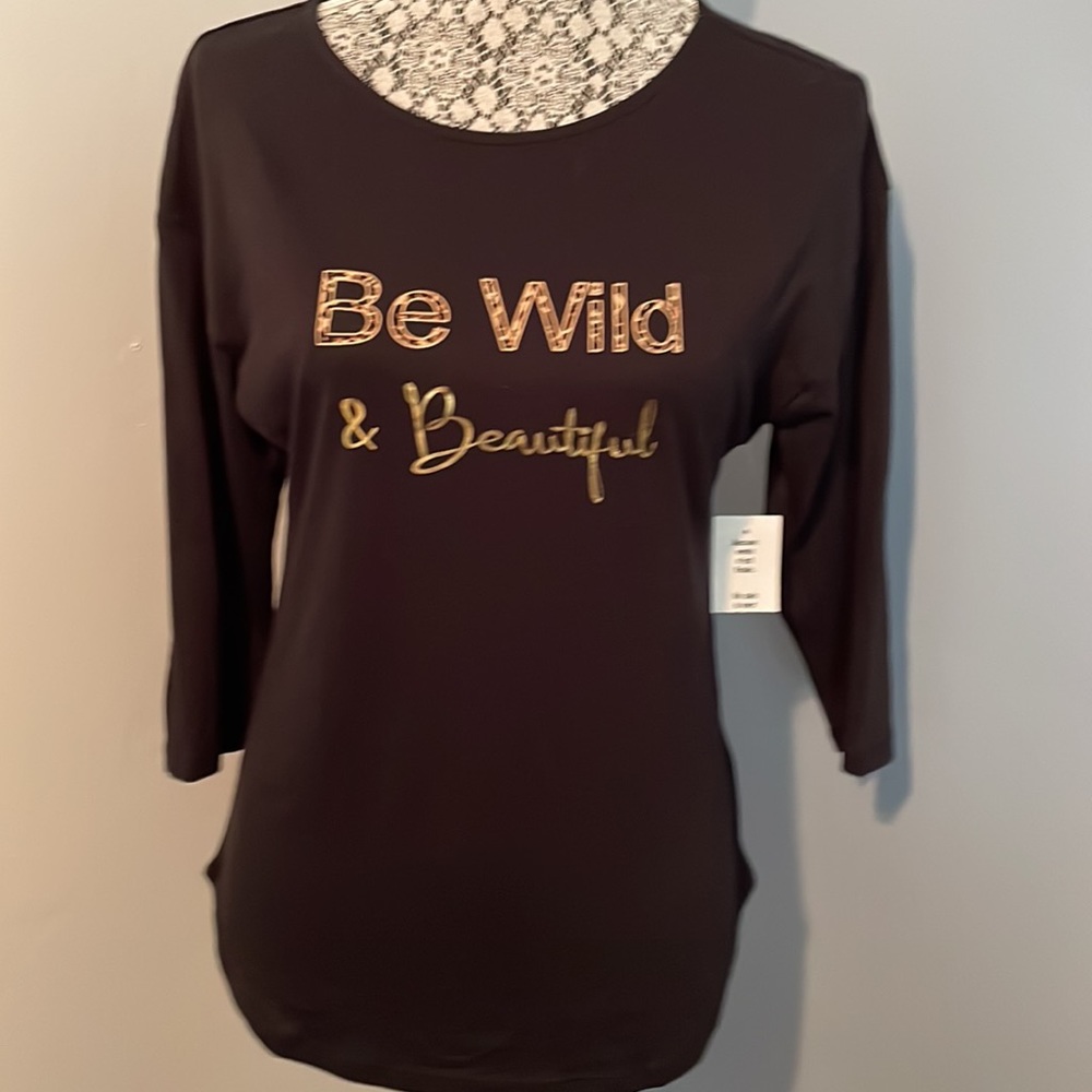 Cleo black t-shirt size XS new with tag!